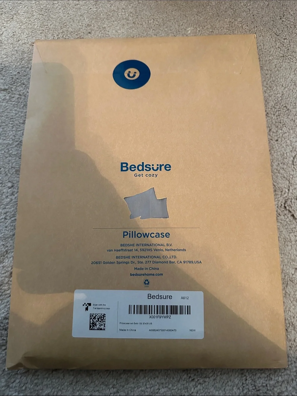 Bedsure Satin Pillowcase Set- Purple